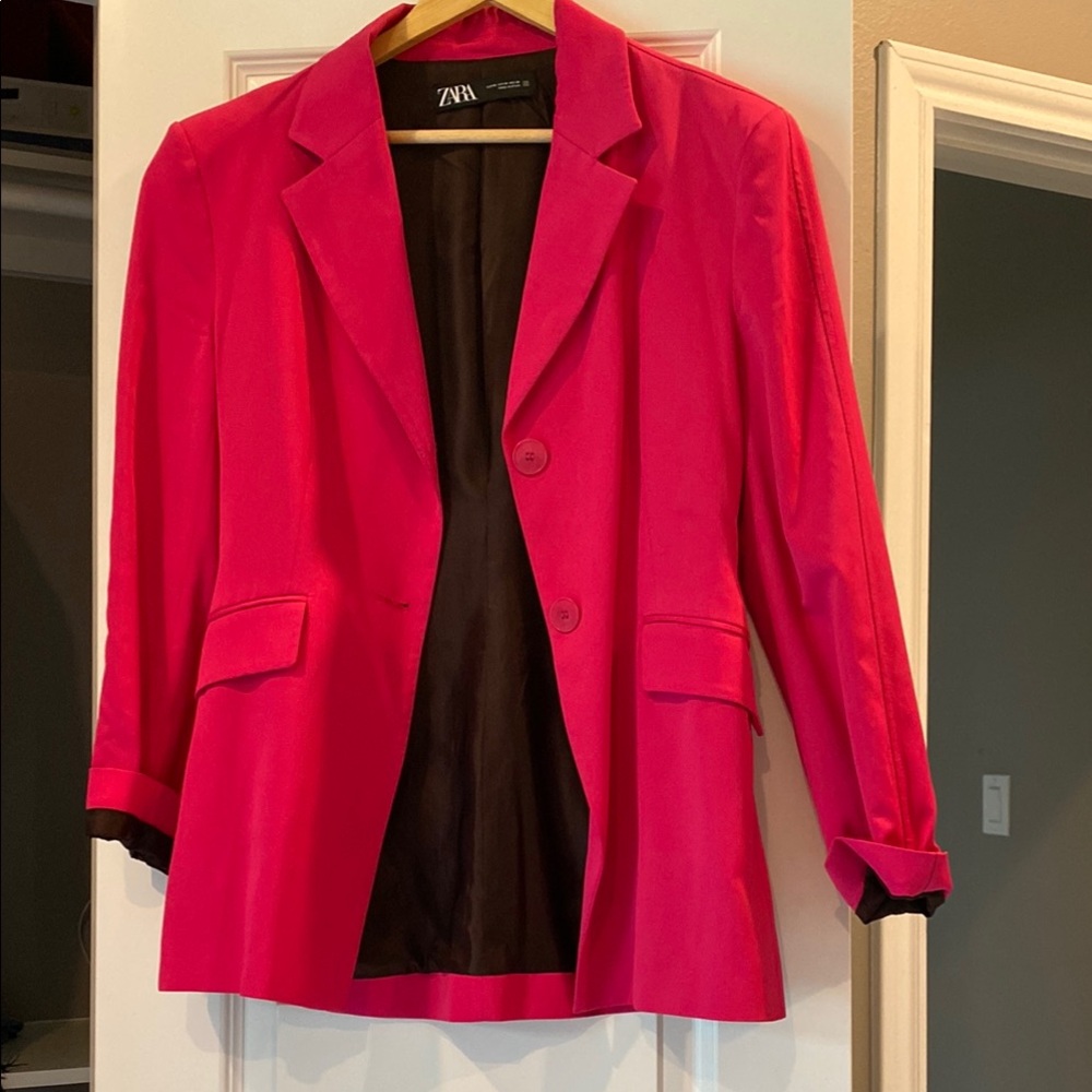 Zara Women's Pink Blazer